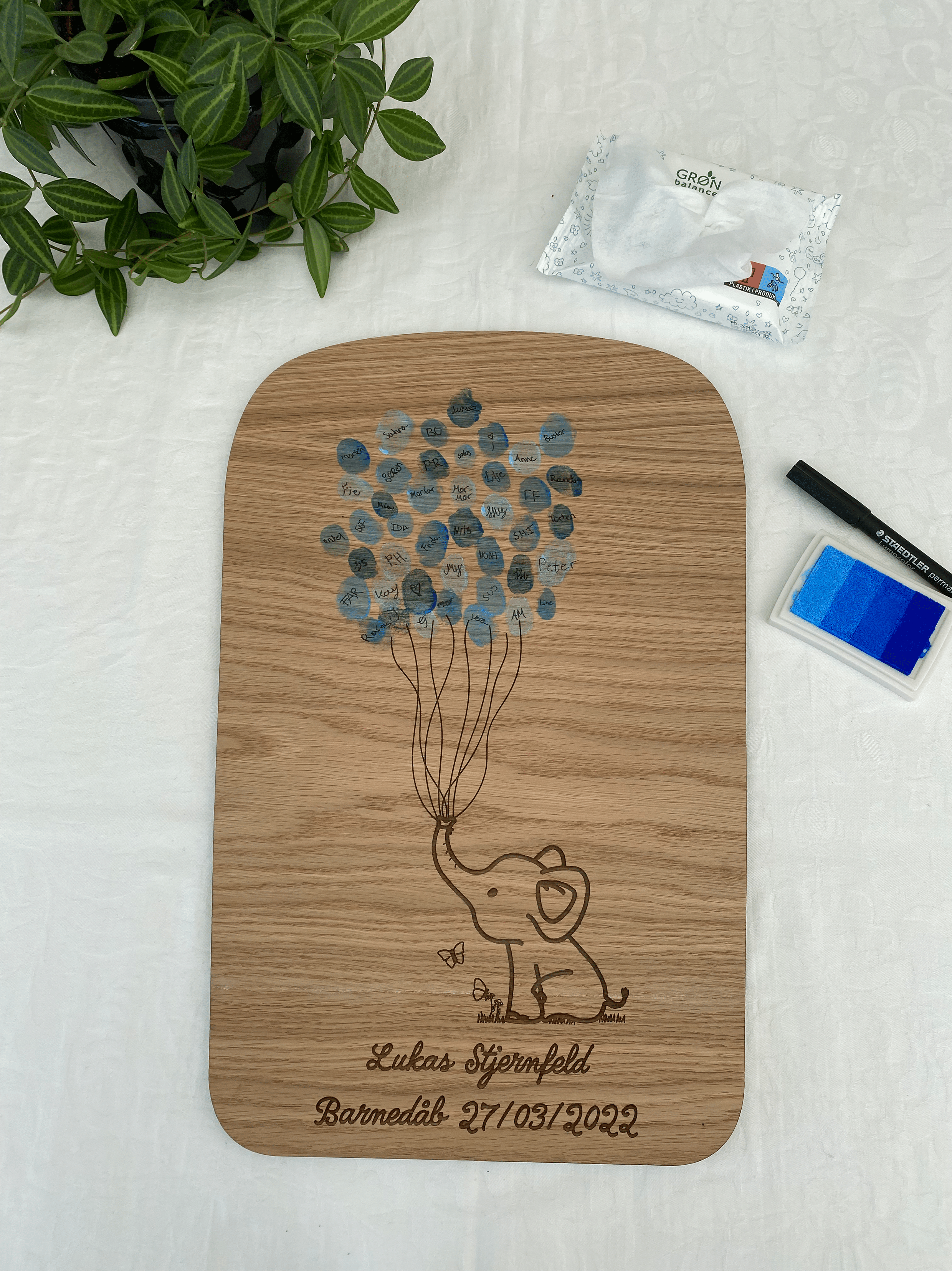 Fingeraftryks elefant